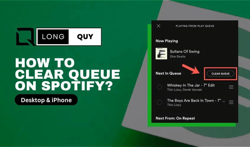 how to clear queue on spotify